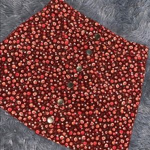 Forever 21 floral skirt